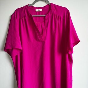 pink business blouse